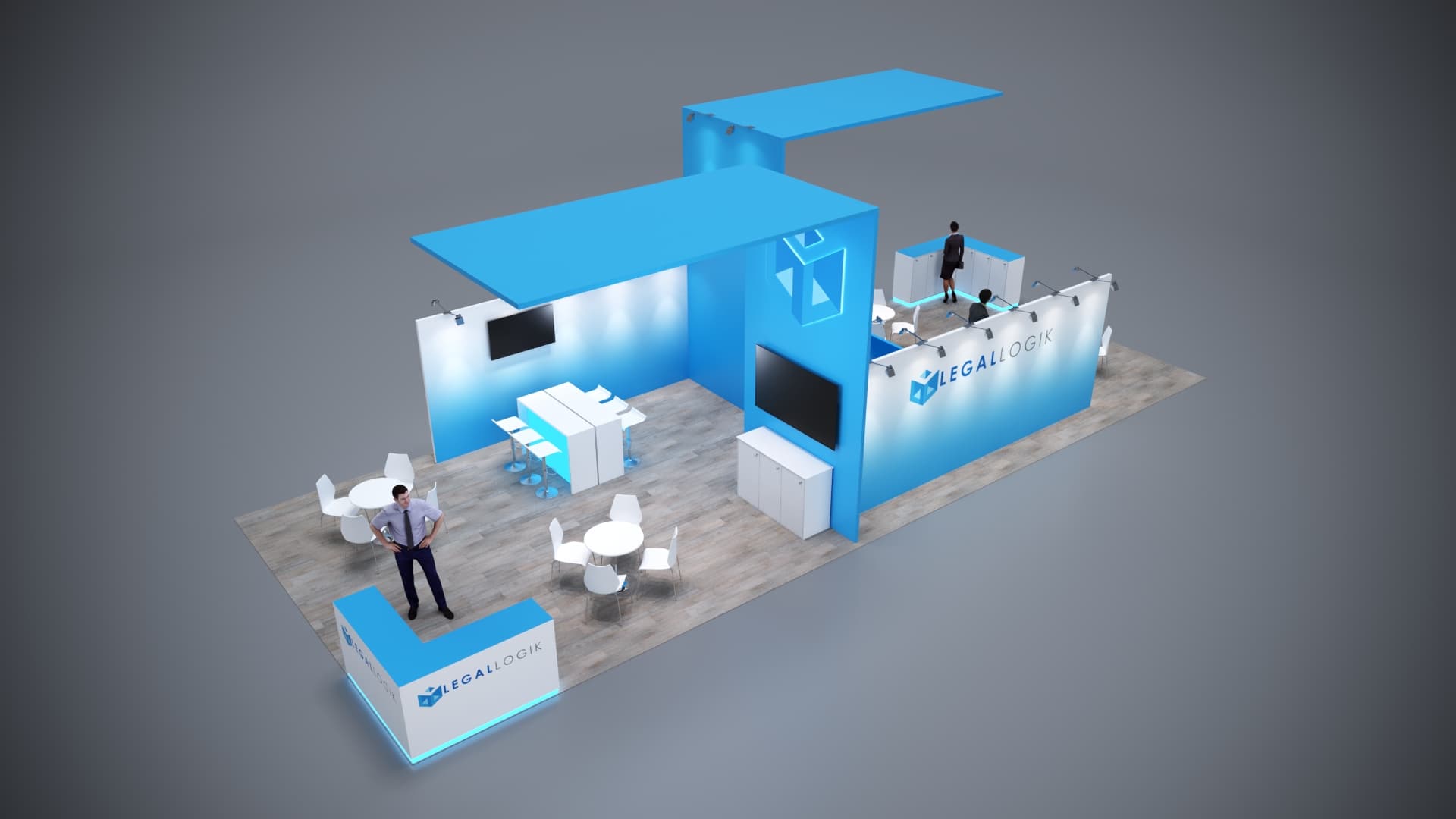 20' x 50' Custom Rental Displays by ExpoNetUSA