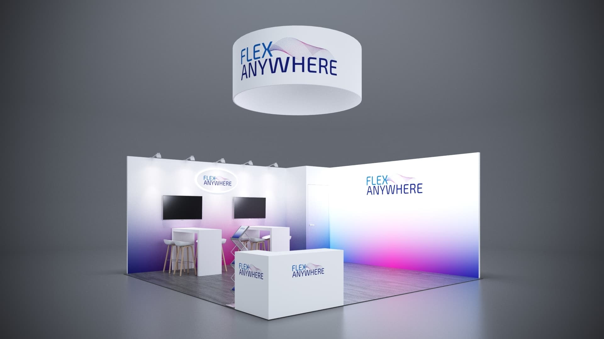 20' x 20' Custom Rental Displays by ExpoNetUSA