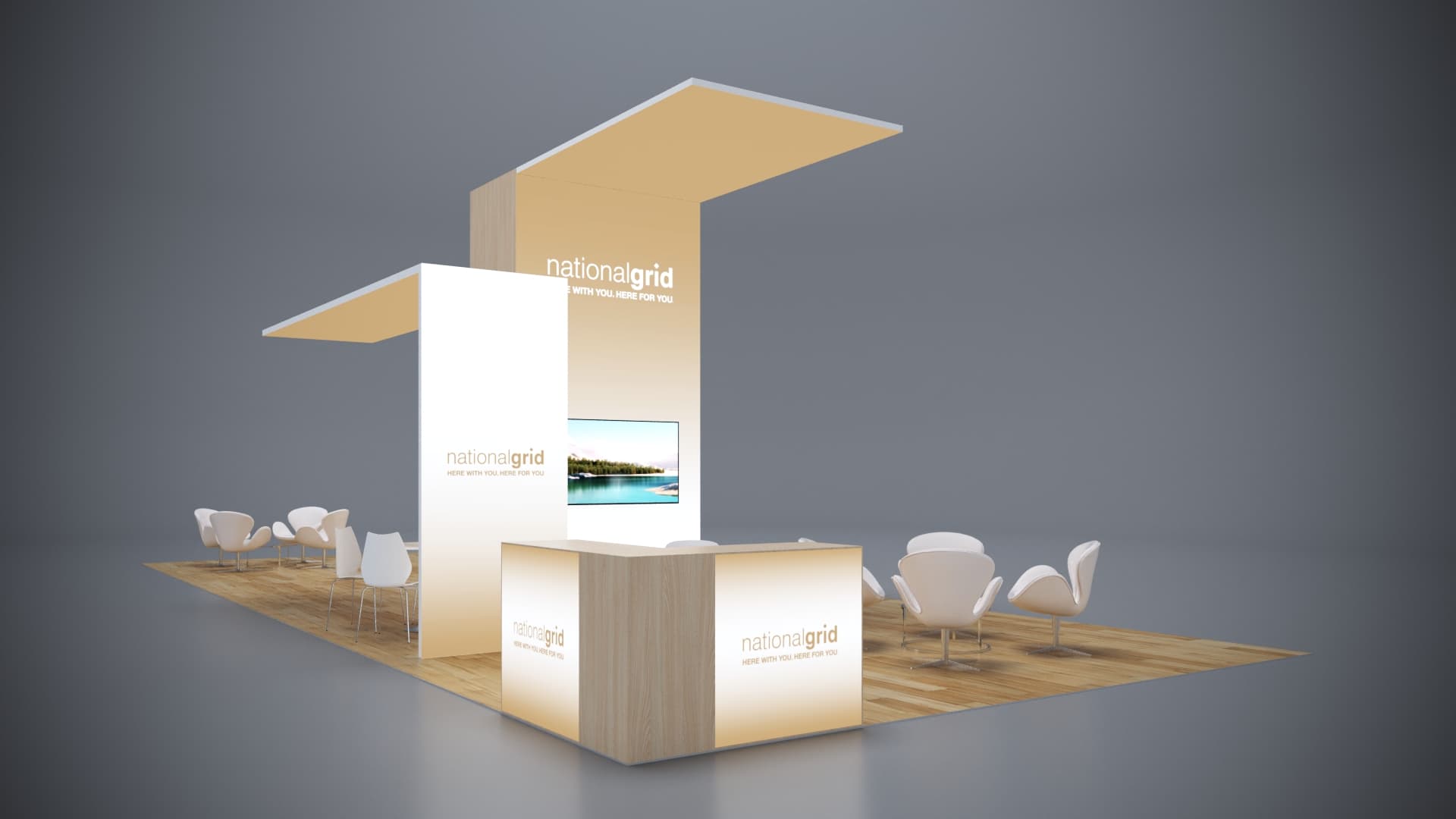 20' x 50' Custom Rental Displays by ExpoNetUSA