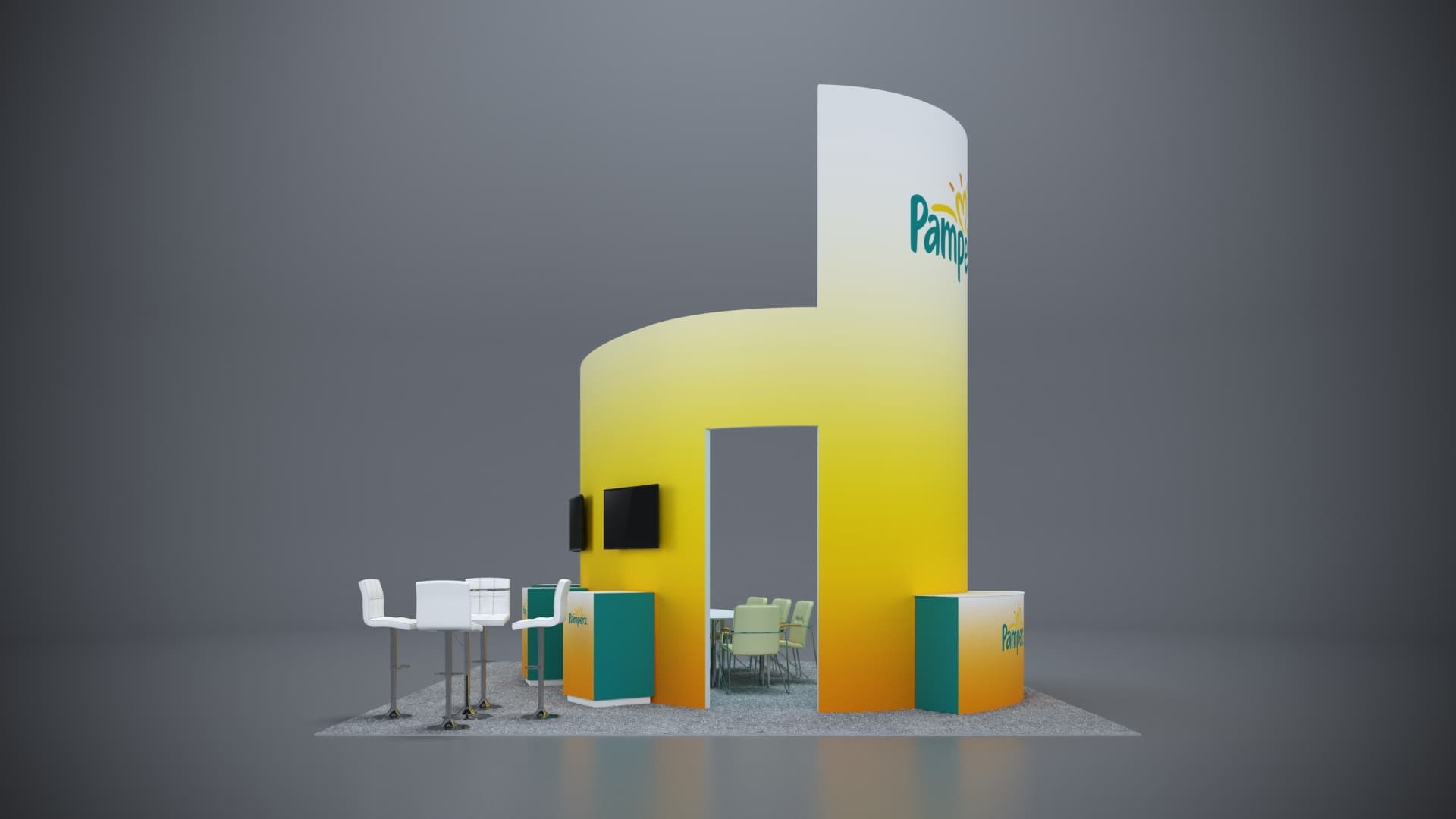 20' x 20' Custom Rental Displays by ExpoNetUSA