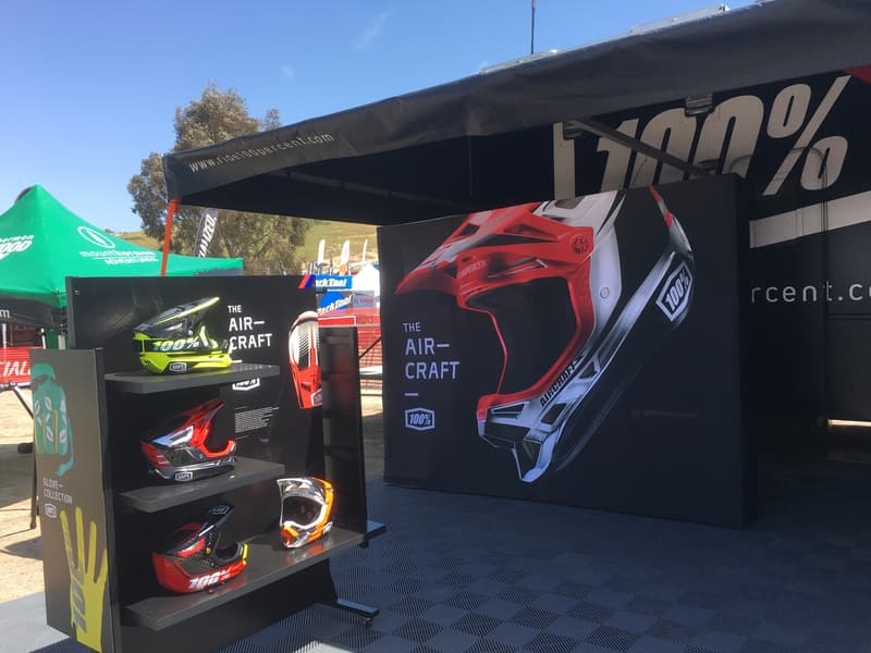 Trade show backdrop and display built by ExpoNet USA