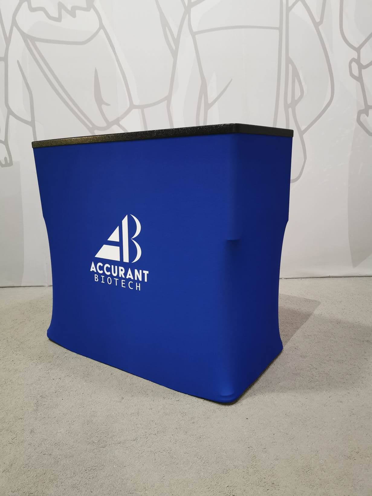 Trade show backdrop and display built by ExpoNet USA