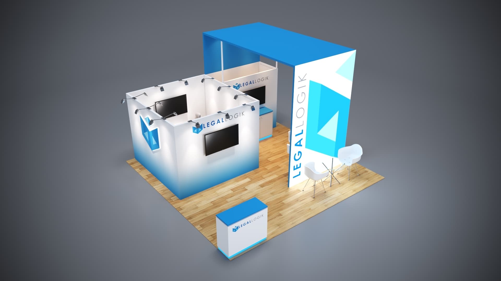 20' x 20' Custom Rental Displays by ExpoNetUSA
