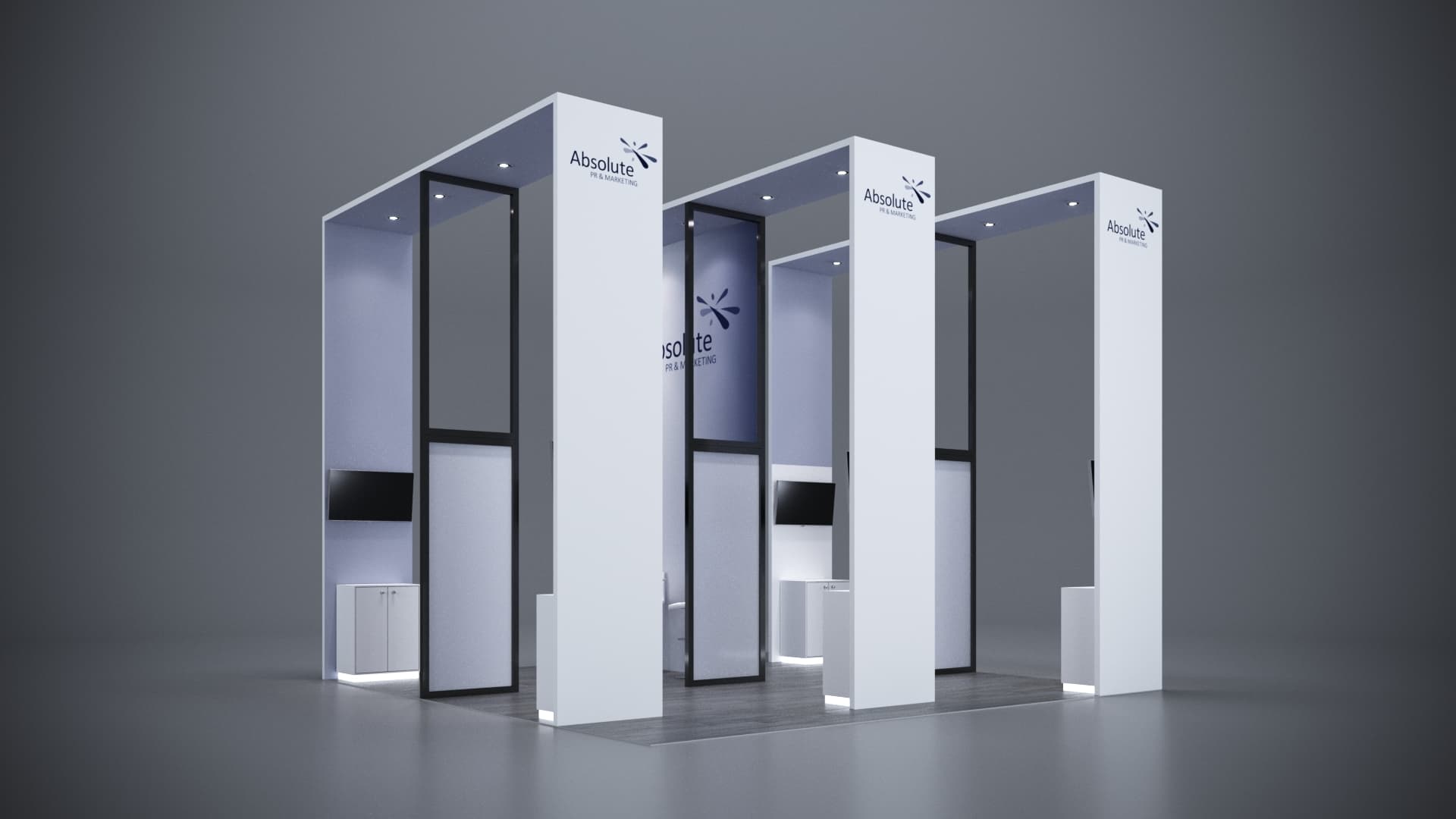 20' x 20' Custom Rental Displays by ExpoNetUSA