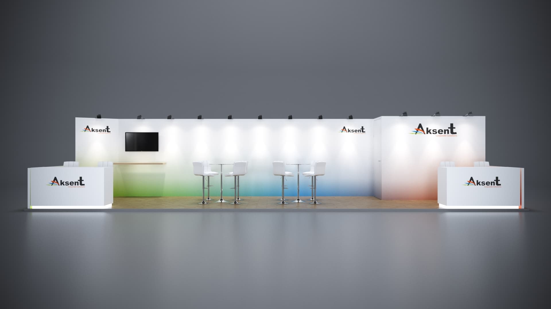 10' x 40' Custom Rental Displays by ExpoNetUSA