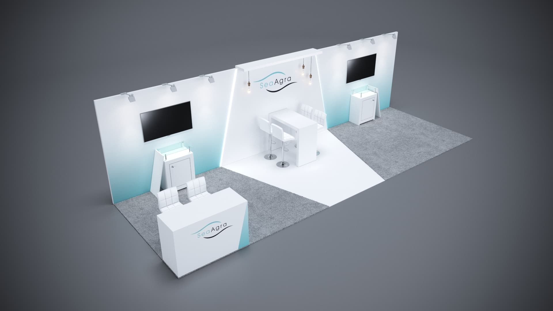10' x 30' Custom Rental Displays by ExpoNetUSA
