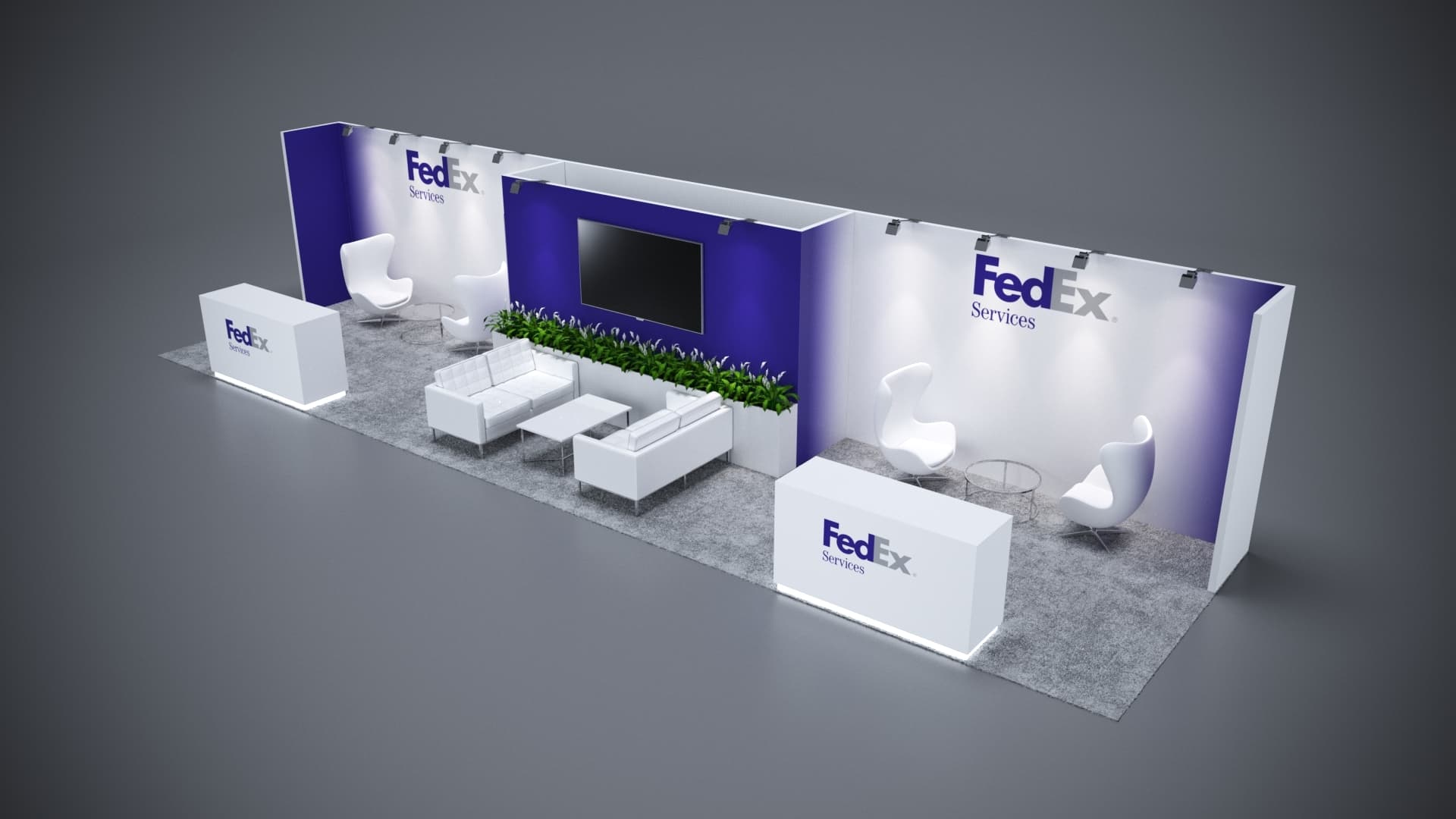 10' x 40' Custom Rental Displays by ExpoNetUSA
