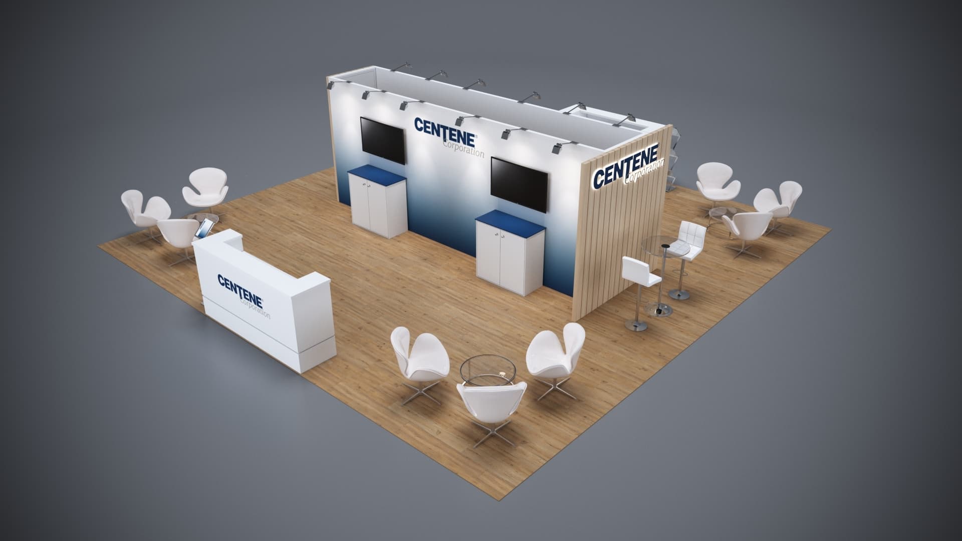 30' x 30' Custom Rental Displays by ExpoNetUSA