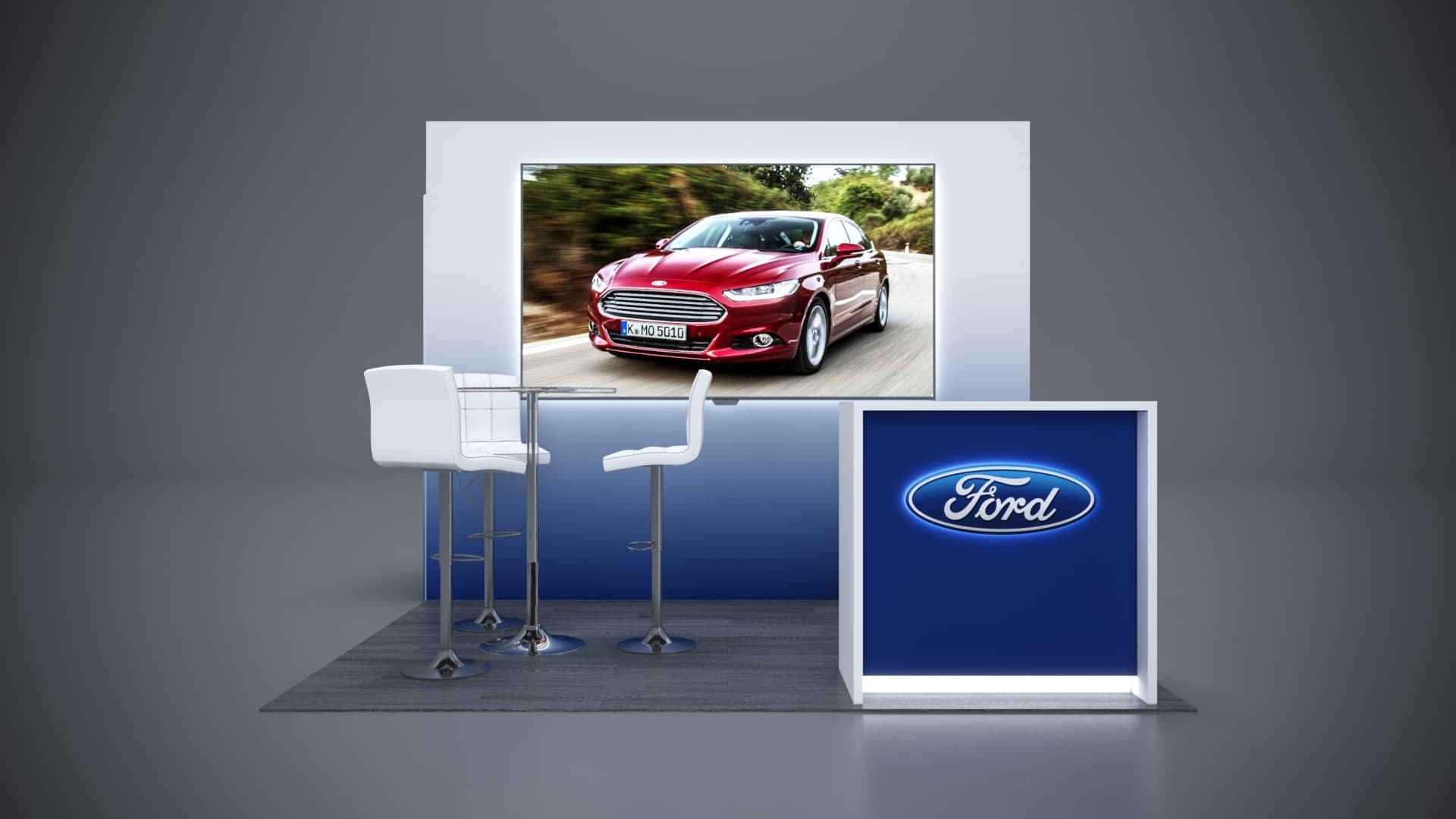 10' x 10' Custom Rental Displays by ExpoNetUSA