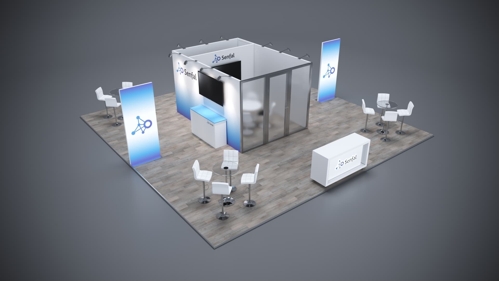 30' x 30' Custom Rental Displays by ExpoNetUSA