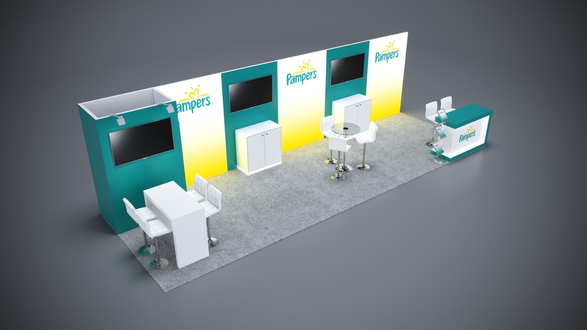 10' x 30' Custom Rental Displays by ExpoNetUSA