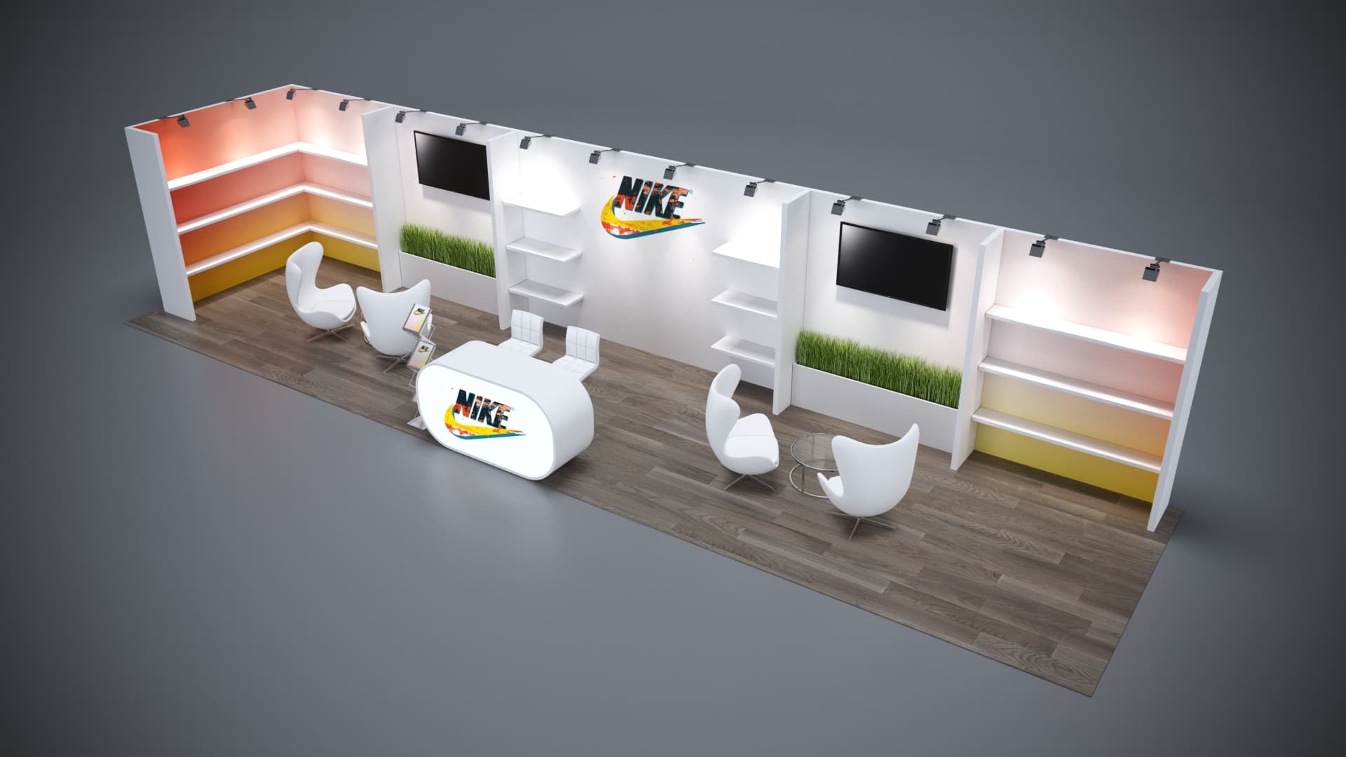 10' x 40' Custom Rental Displays by ExpoNetUSA