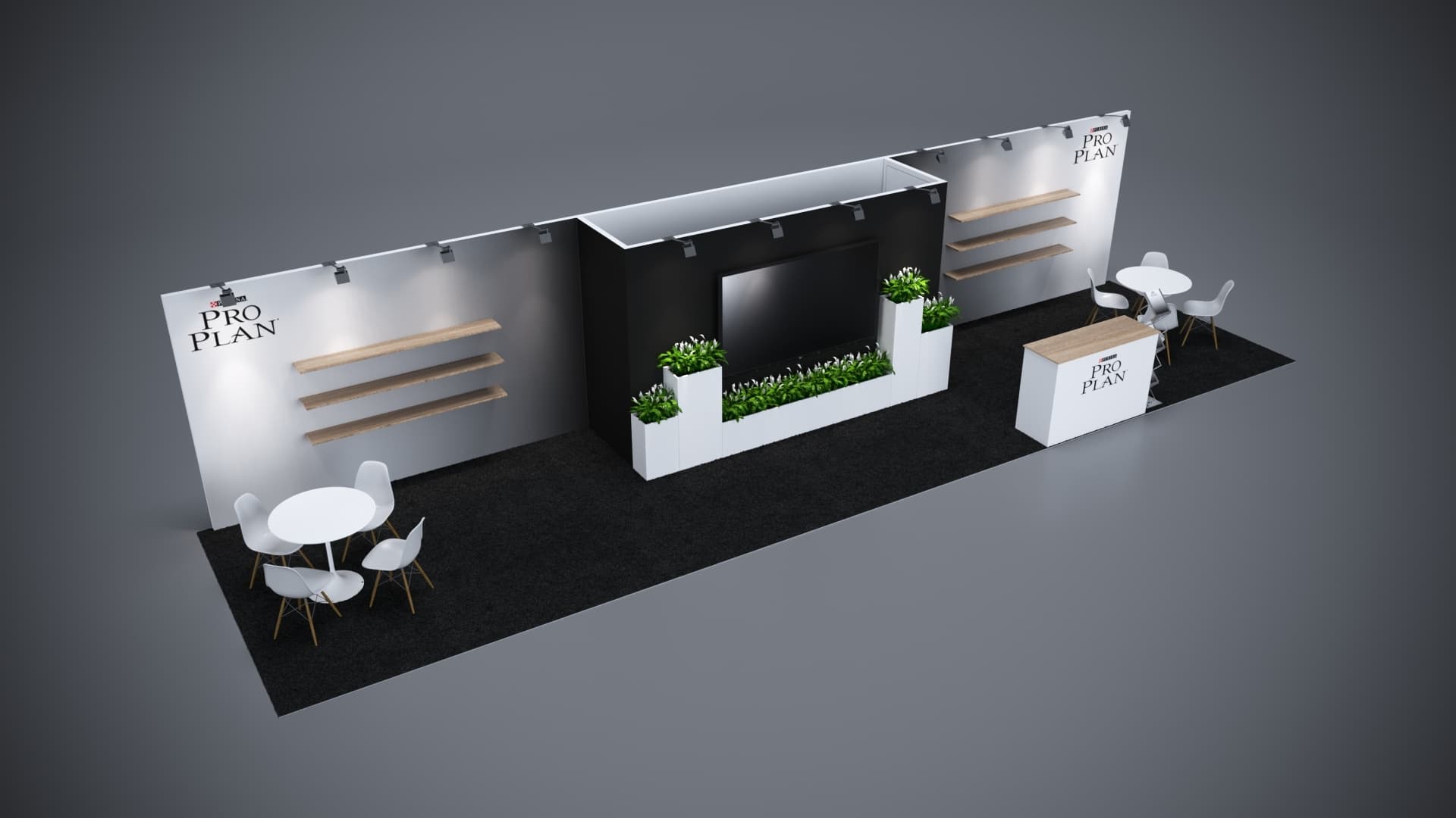 10' x 40' Custom Rental Displays by ExpoNetUSA
