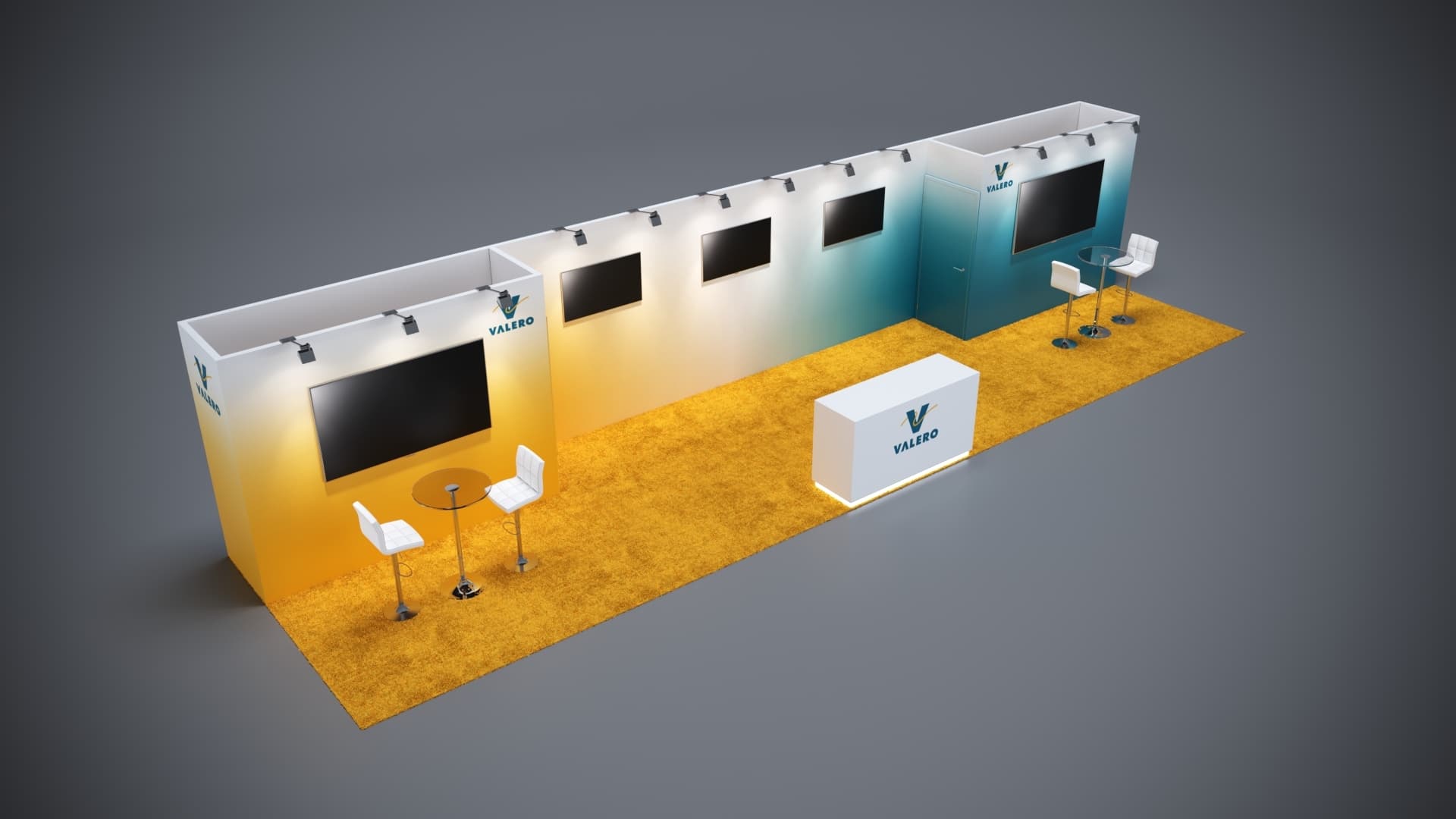 10' x 40' Custom Rental Displays by ExpoNetUSA