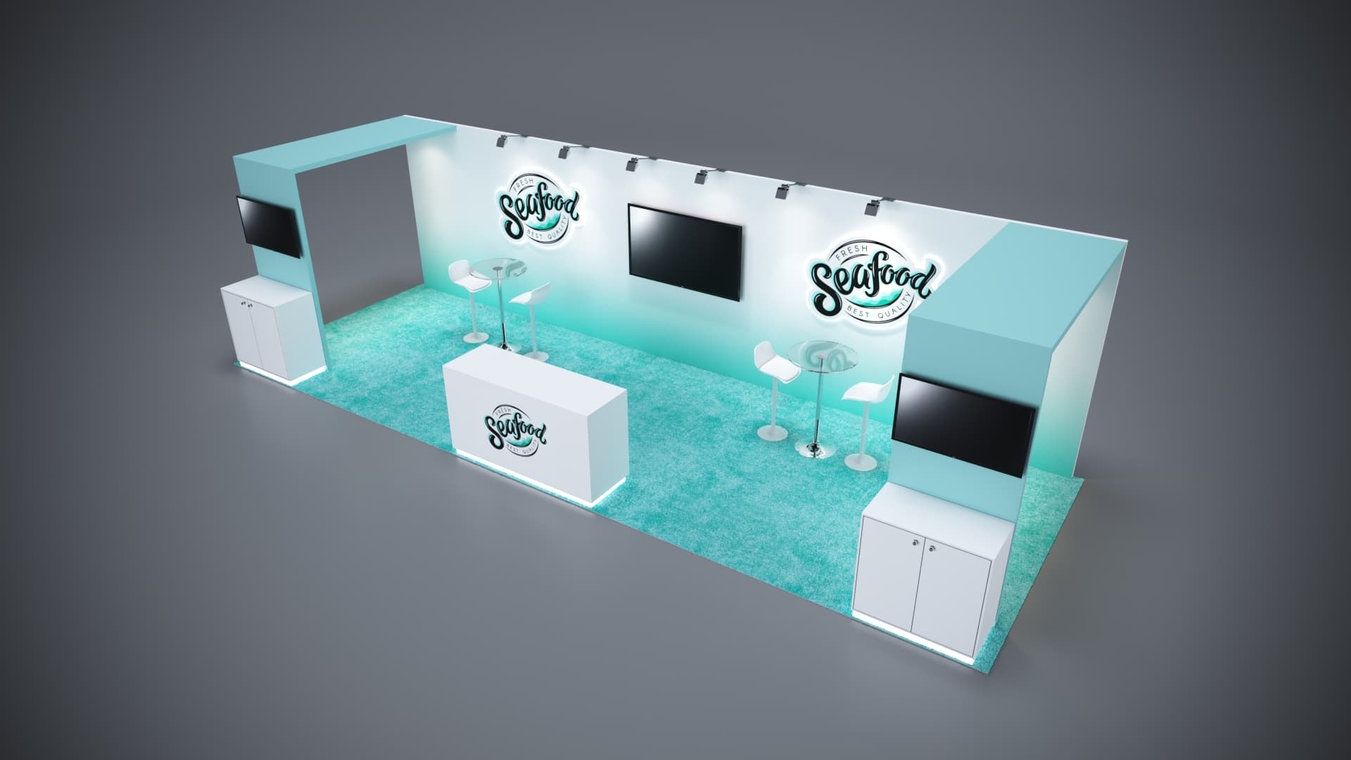 10' x 30' Custom Rental Displays by ExpoNetUSA