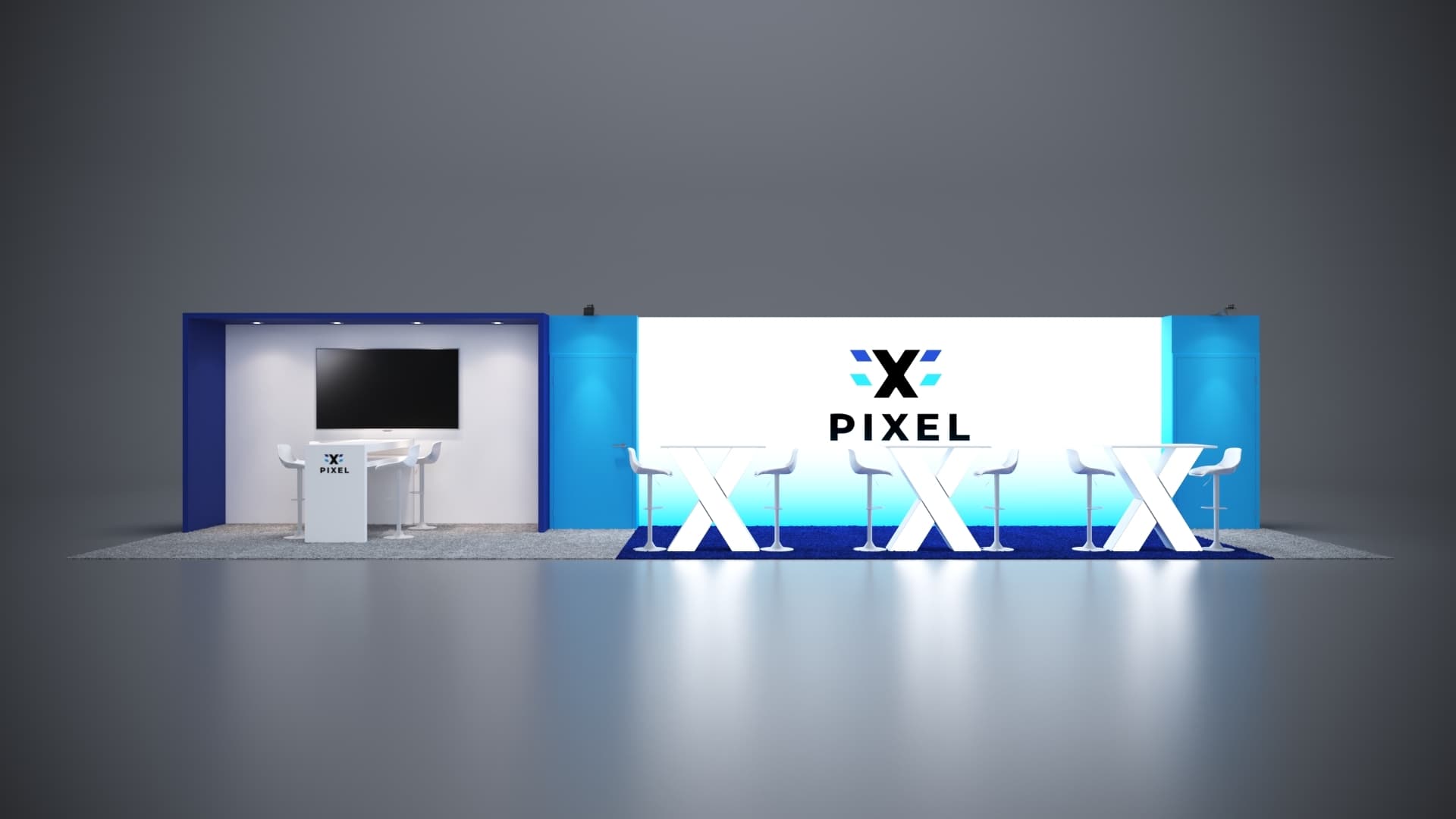 10' x 40' Custom Rental Displays by ExpoNetUSA