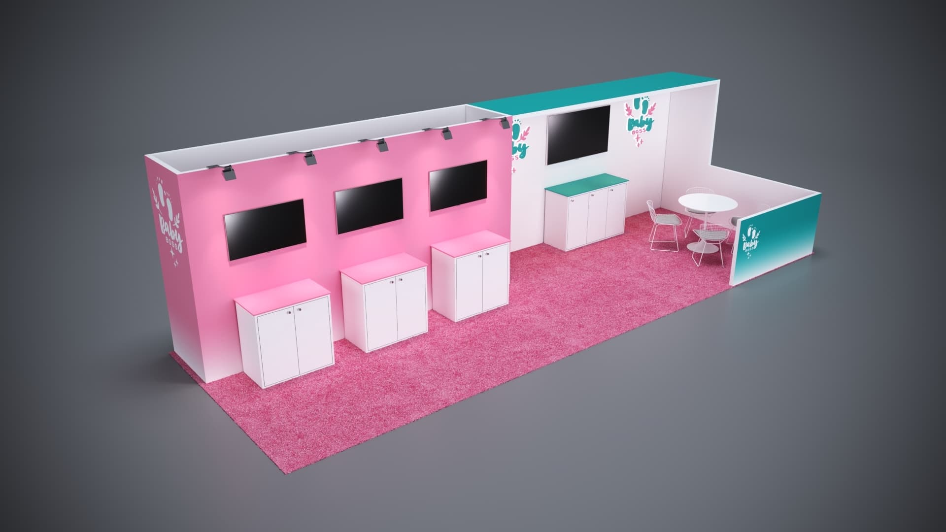 10' x 30' Custom Rental Displays by ExpoNetUSA