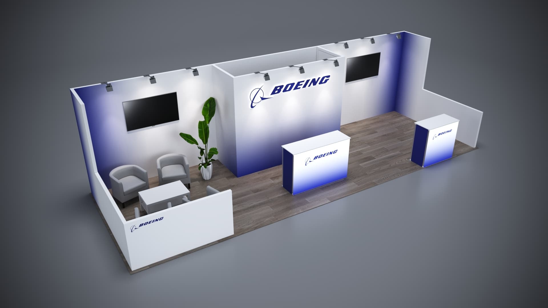 10' x 30' Custom Rental Displays by ExpoNetUSA