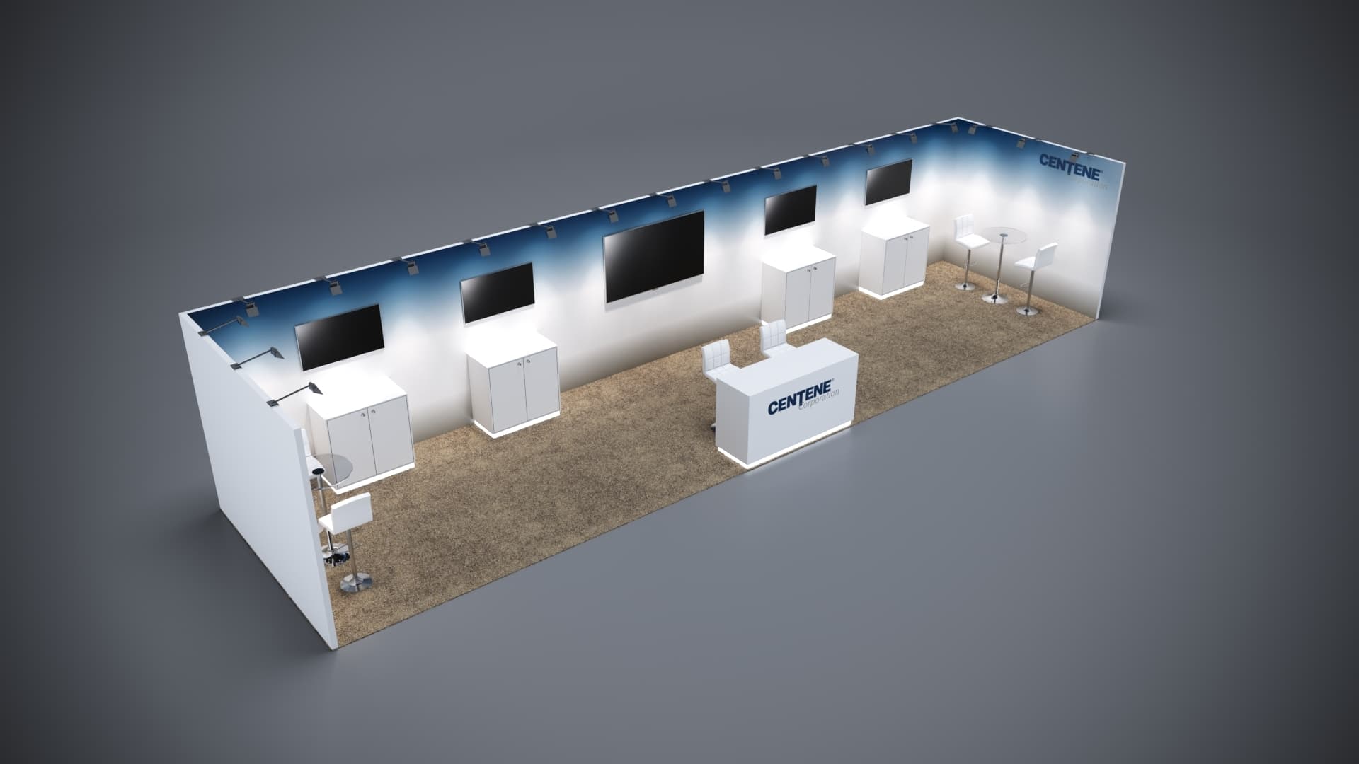 10' x 40' Custom Rental Displays by ExpoNetUSA