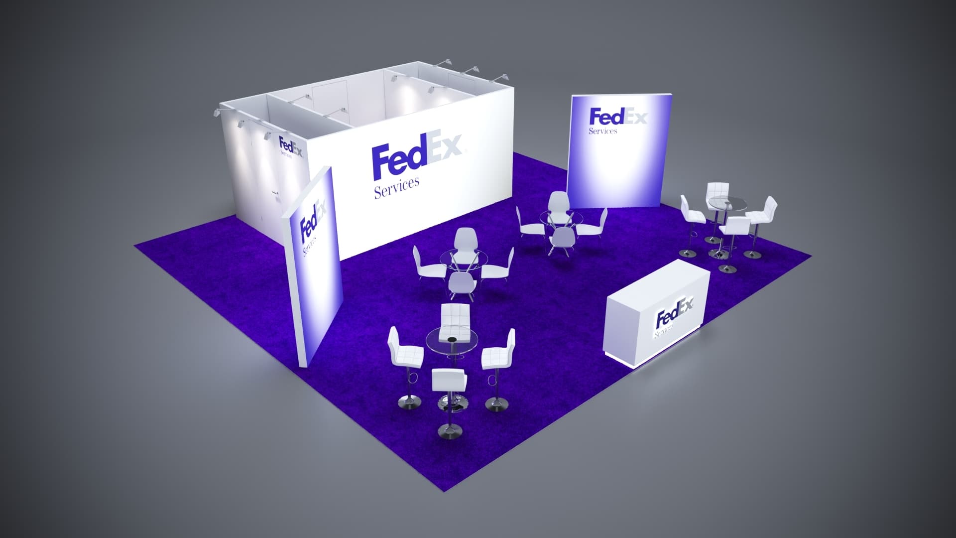 30' x 30' Custom Rental Displays by ExpoNetUSA