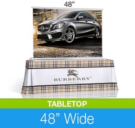 SilverStep 48-inch Tabletop Banner Stand