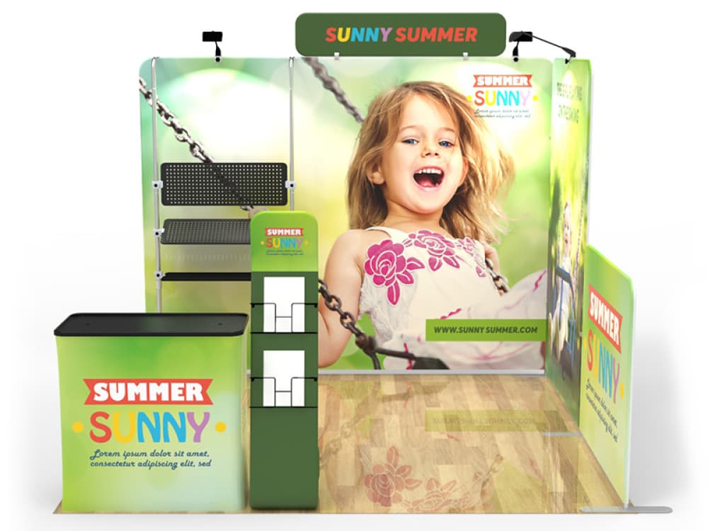 10ft QuickZip O Fabric Display Package