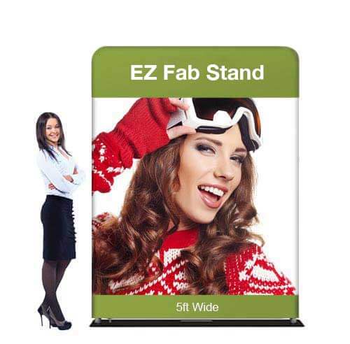 5ft EZ Fab Banner Stand Display