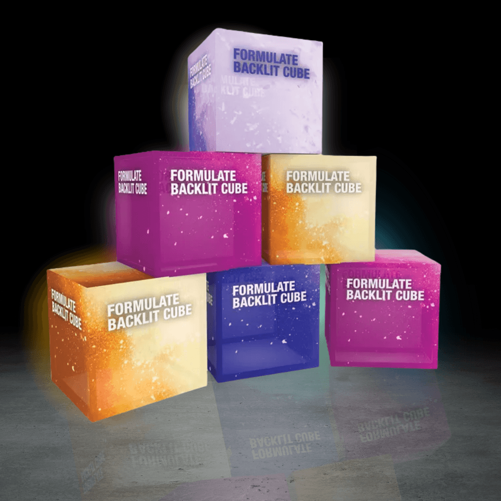 Formulate Backlit Cubes