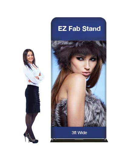 3ft EZ Fab Banner Stand Display
