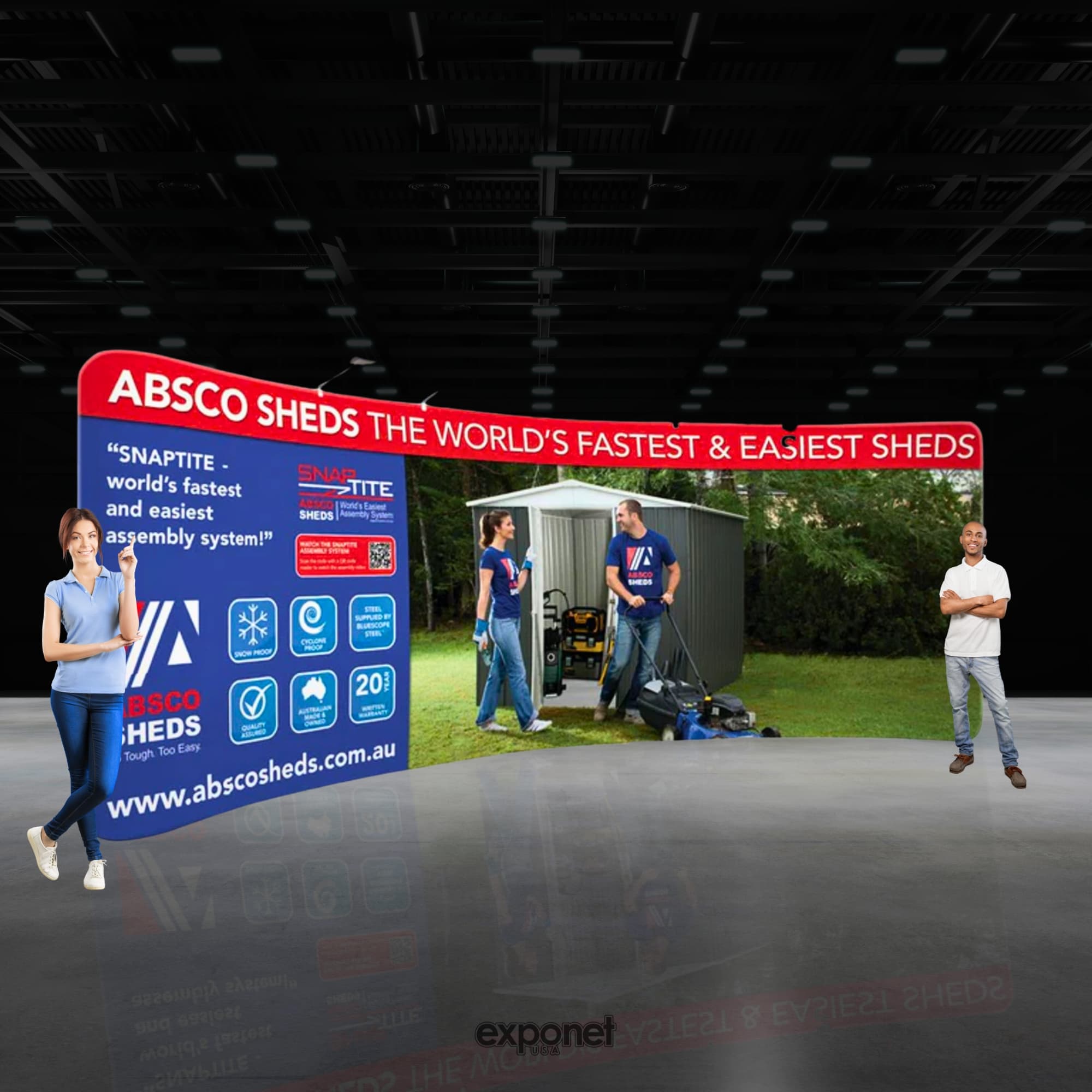 20ft Curved EZ Tube Display