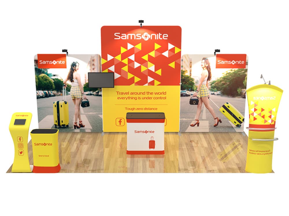 10X20ft Expo Merchandiser L Fabric Display Package