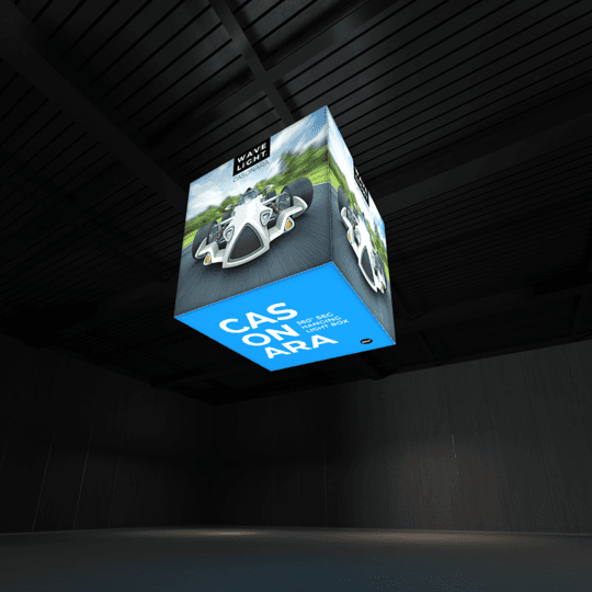 6.5ft WAVELIGHT® CASONARA BLIMP CUBE 360º HANGING LIGHT BOX - 200L