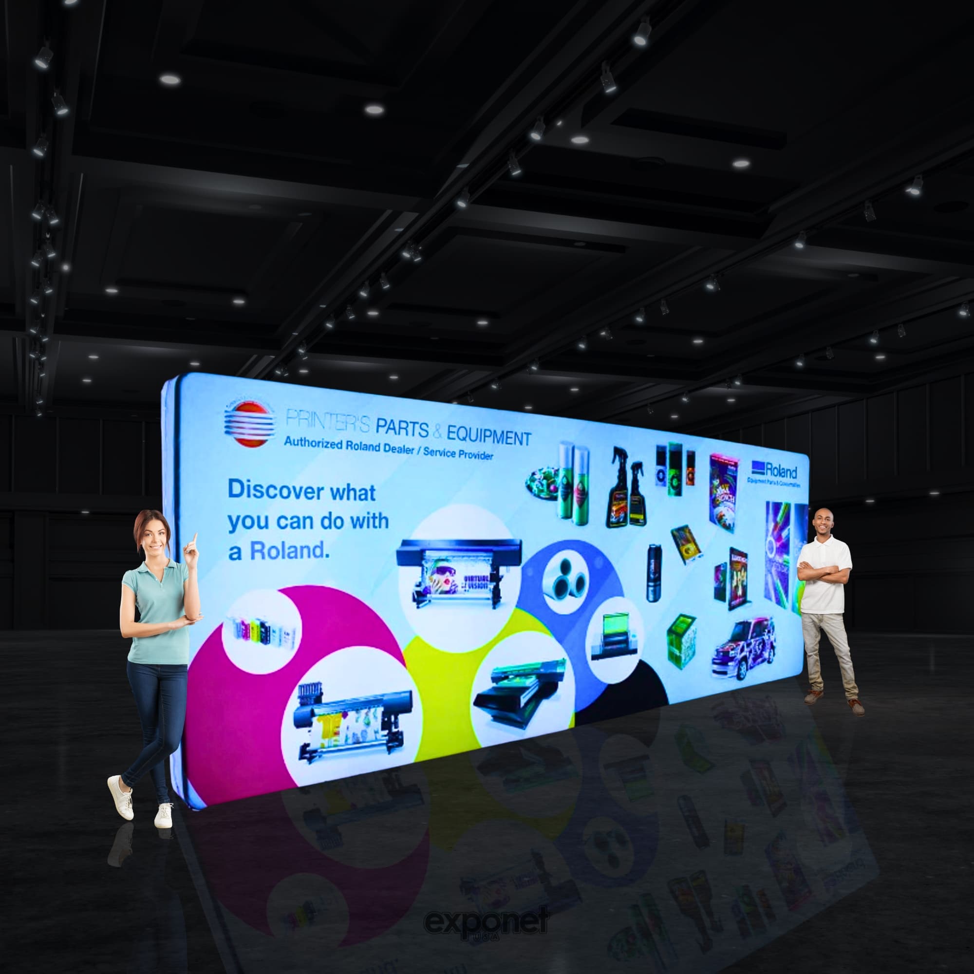20' WallBox LED Fabric Display