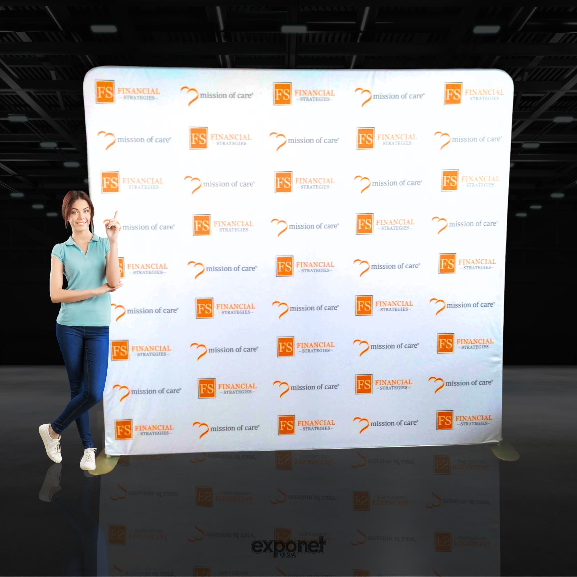 EZ Tube Step & Repeat Display