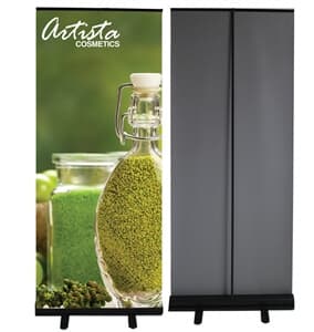 33"x81" Econo Banner Stand Black