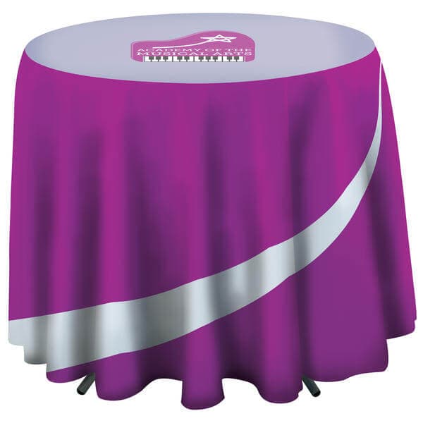 Round Draped Table Throw