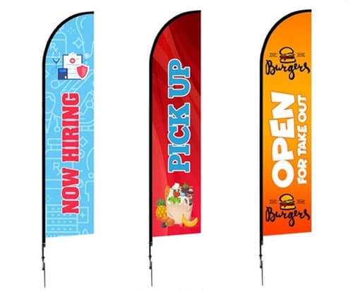 CURBSIDE 14ft FEATHER FLAG