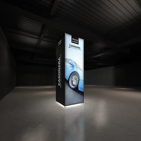 10ft WAVELIGHT® CASONARA TOWER 360º LIGHT BOX DISPLAY