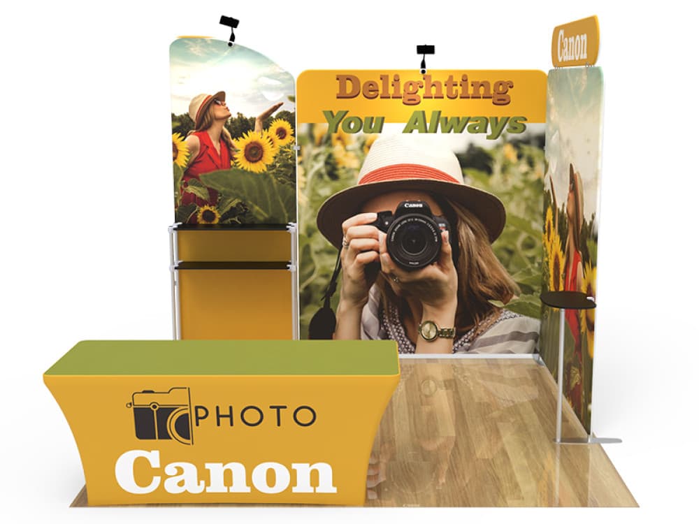10ft QuickZip U Fabric Display Package