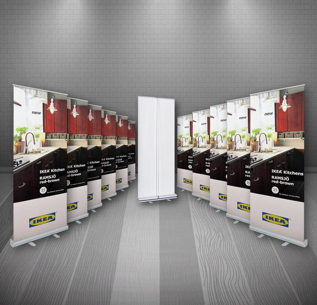 33x81" Econo Banner Stand 12-Pack