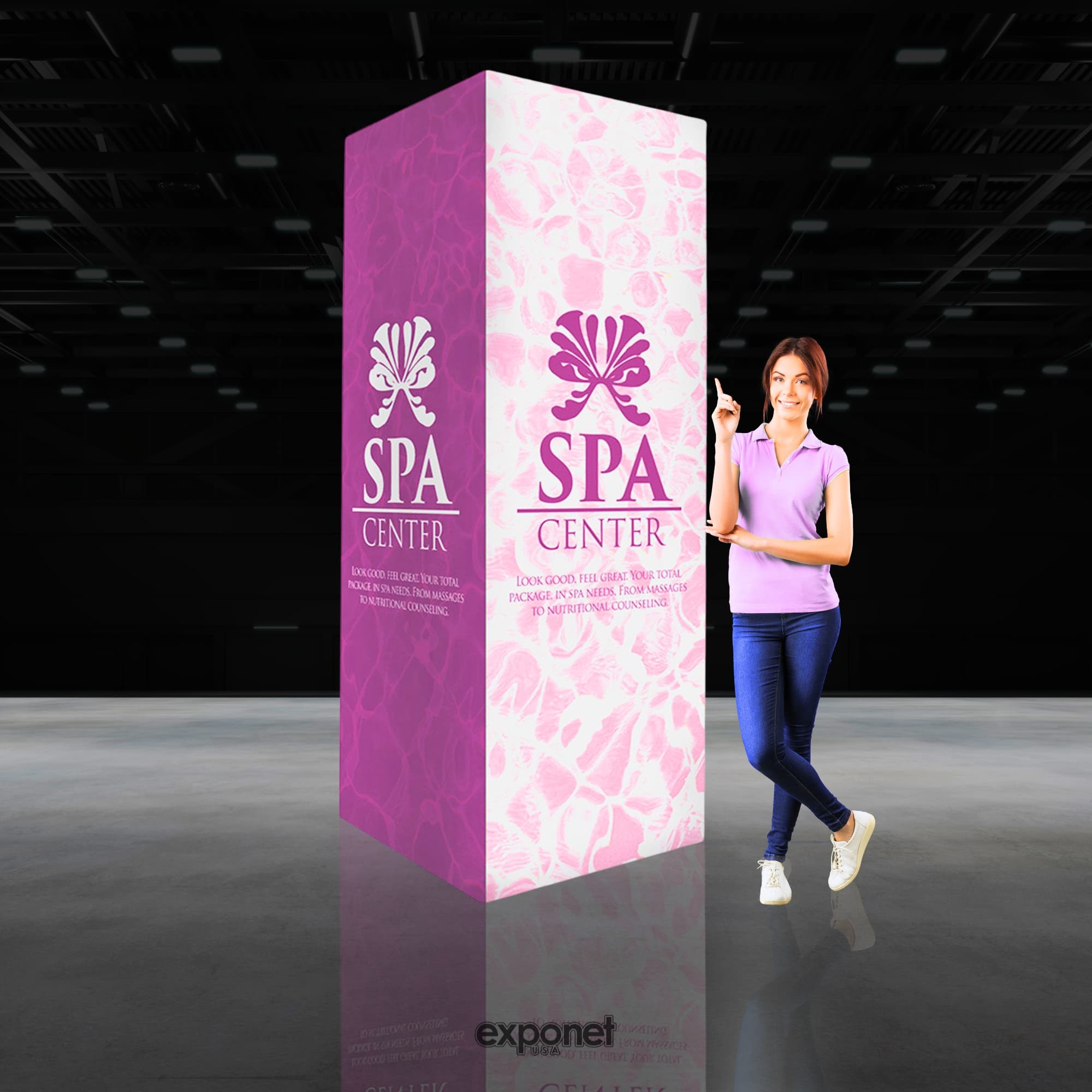8ft EZ Fab Tower Display