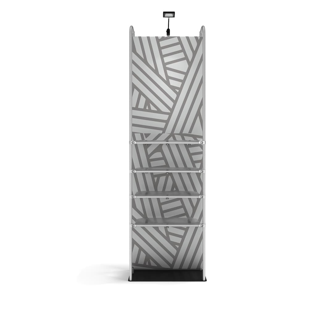 3ft x 10ft Waveline Merchandiser Trade Show Display