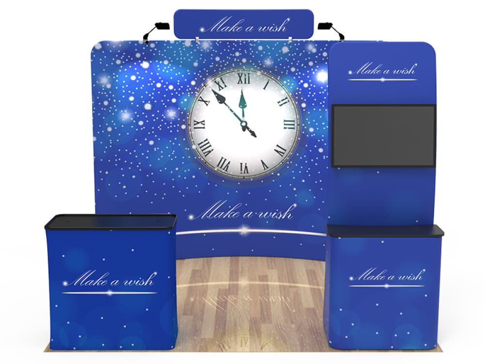 10ft QuickZip 26 Fabric Display Package
