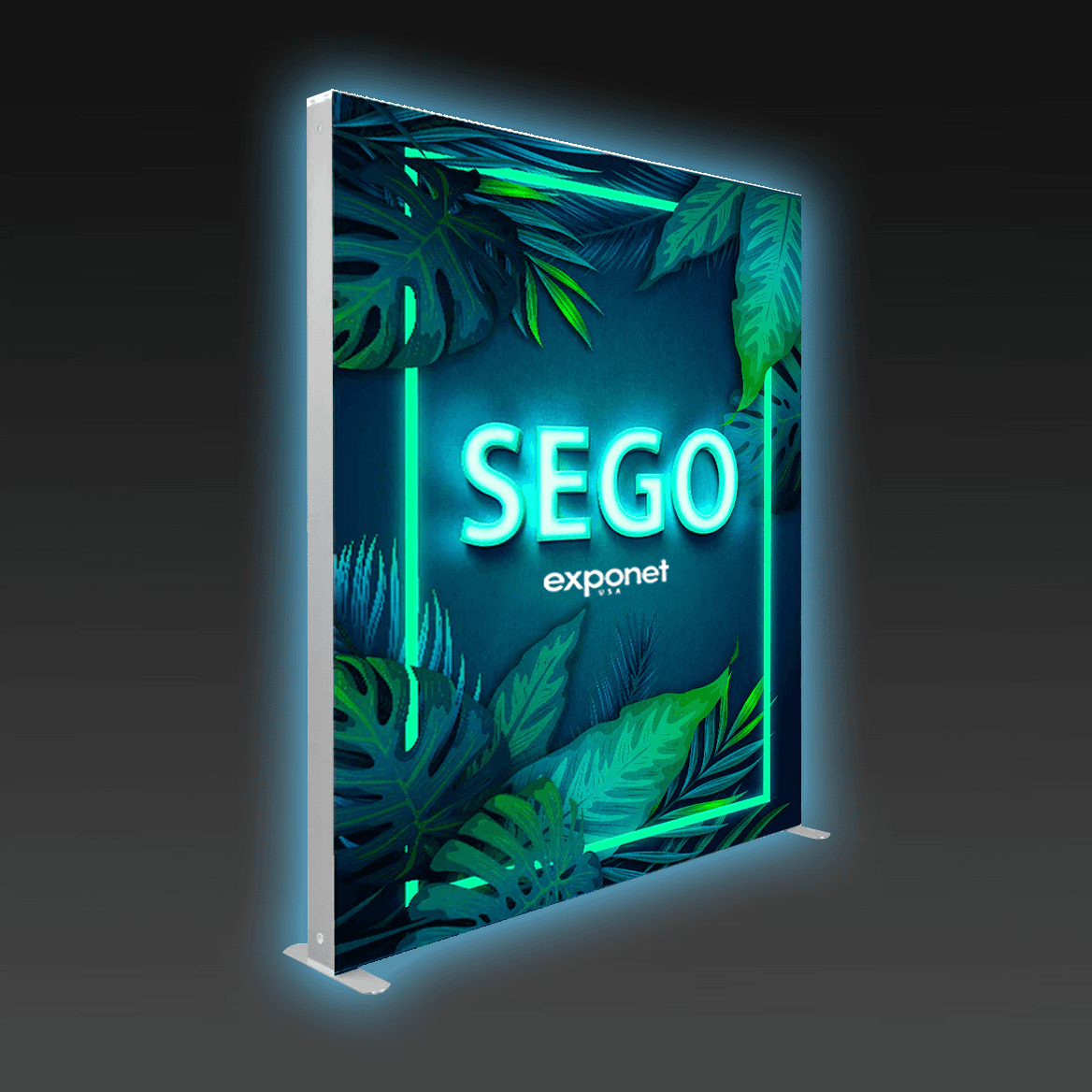 6.5ft x 7.4ft SEGO Modular Double-Sided Lightbox Display
