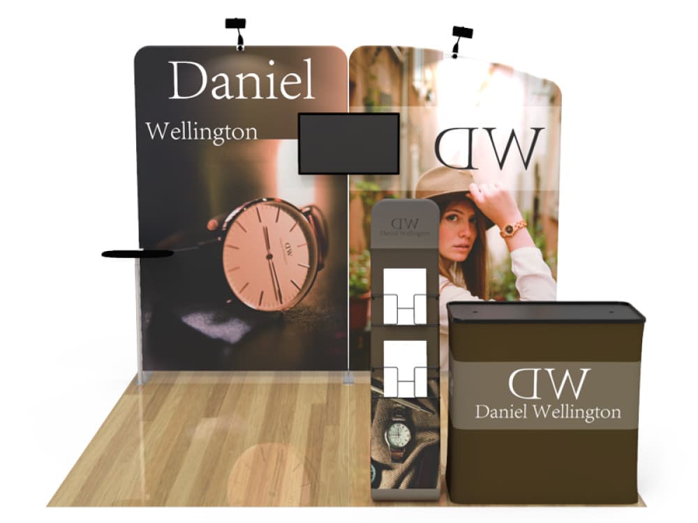 10ft QuickZip A1 Fabric Display Package