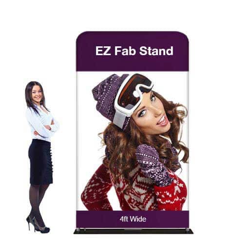4ft EZ Fab Banner Stand Display