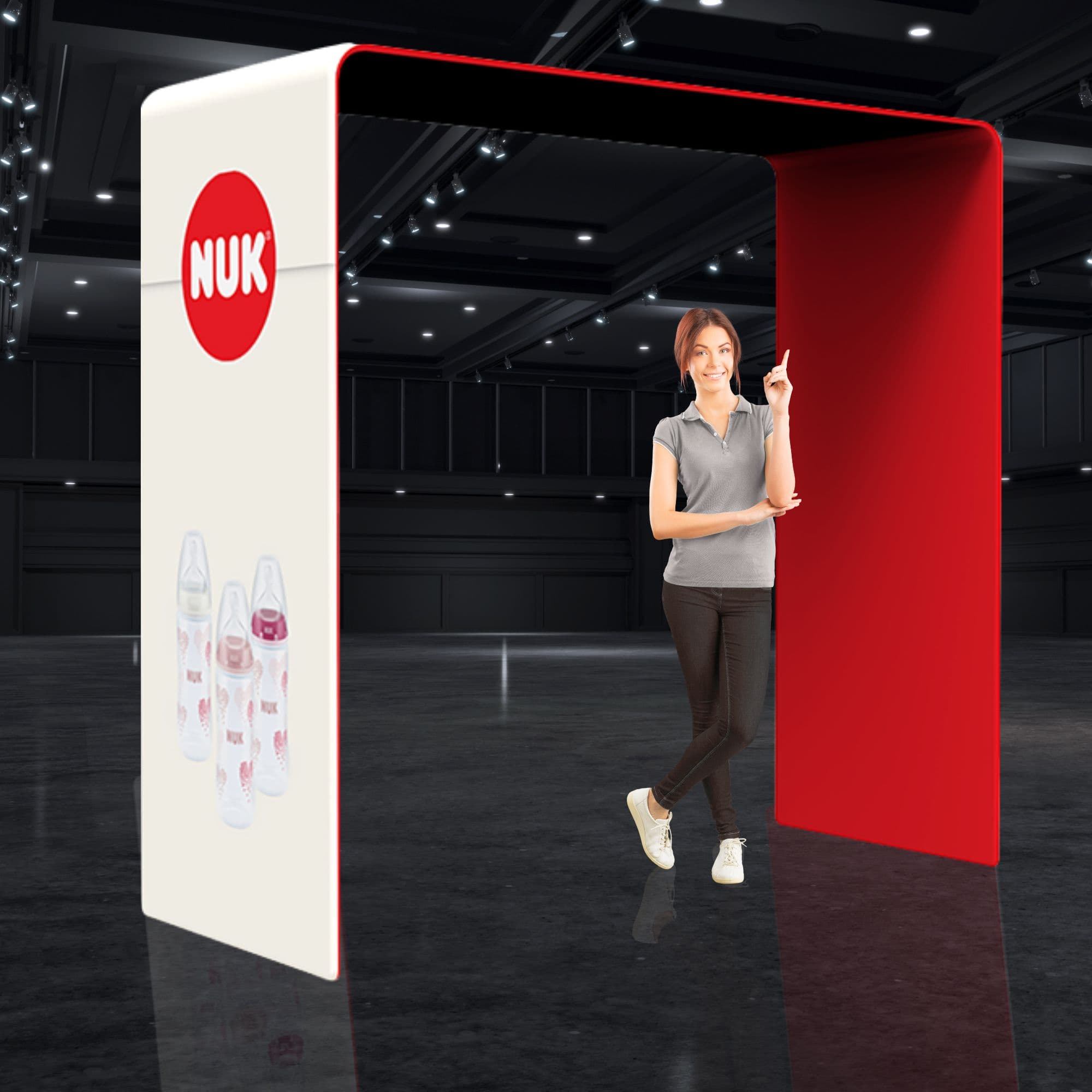 12x10ft Wallbox Slim Fabric Arch Display
