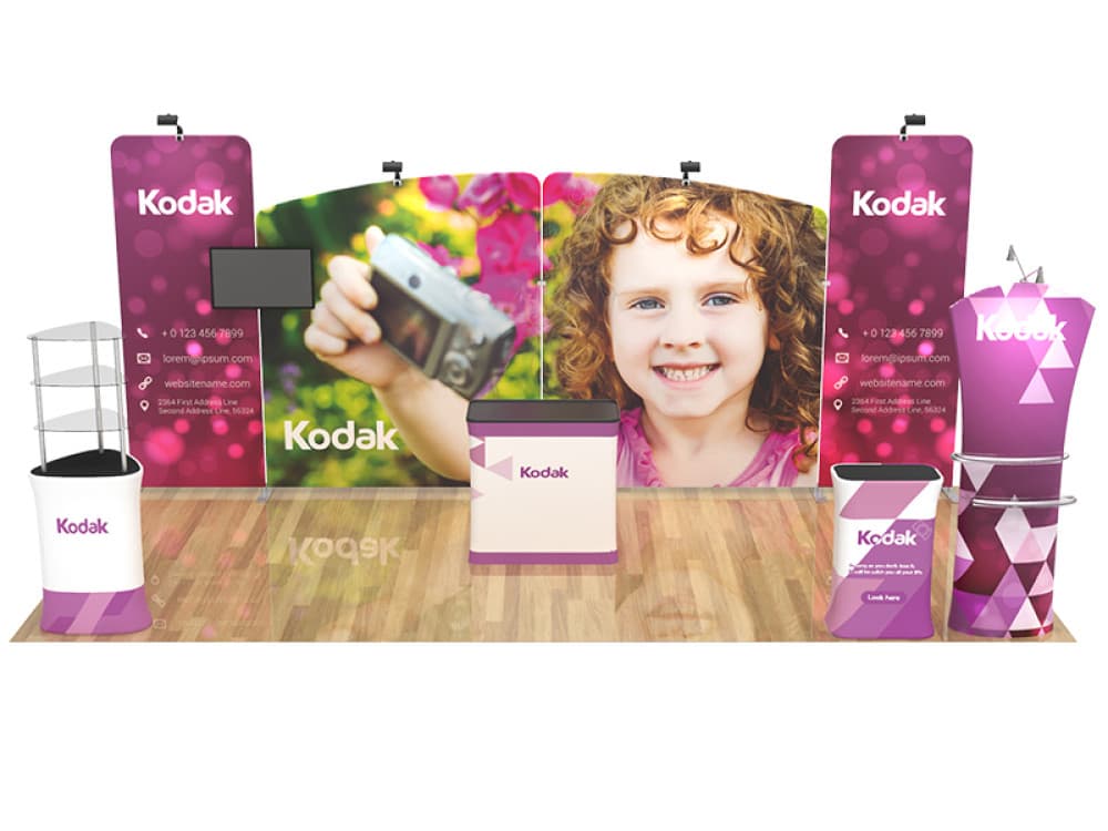 10X20ft Expo Merchandiser G Fabric Display Package