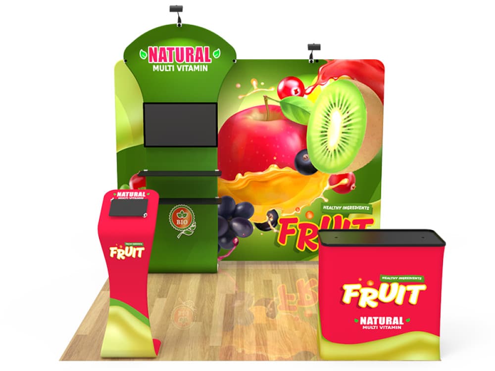 10ft QuickZip I Fabric Display Package