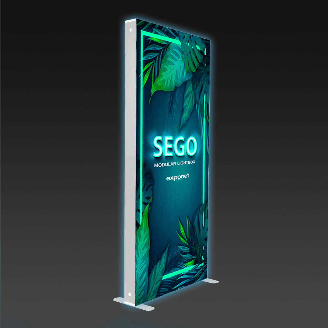 3.3 x 7.4ft. SEGO Modular Double-Sided Lightbox Display